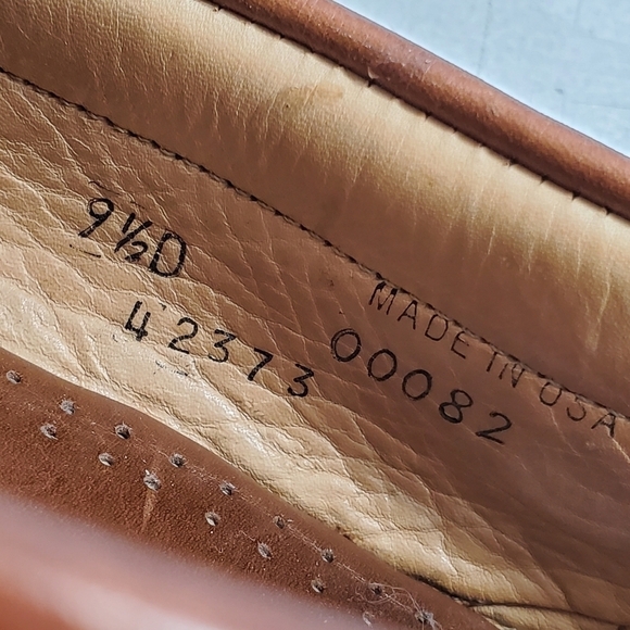 Allen Edmonds Nottingham Moc Kiltie Loafer Shoes Mens 9.5 D Brown Leather 42373 main image 4